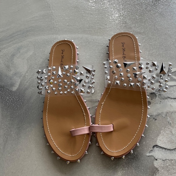 Clear sandals with rhinestones - Picture 1 of 6